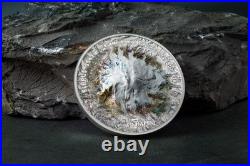 ELBRUS 7 Summits 5 Oz Silver Coin 25$ Cook Islands 2021
