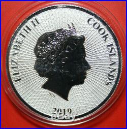 FEHLPRÄGUNG Cook Islands 1 Dollar 2019 Silber, Seestern Ounze #F3278 1Unze