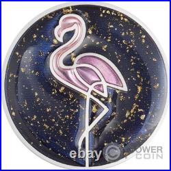 FLAMINGO Line Art 1 Oz Silver Coin 5$ Cook Islands 2026
