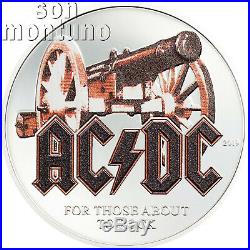 FOR THOSE ABOUT TO ROCK AC/DC 1/2 Oz Silver Proof Coin 2019 Cook Islands $2