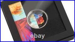 (FR1) Eclectic Nature 1 oz Proof Silver Coin 5$ Cook Islands 2021, lartdesgents