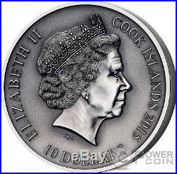 FRIGG Norse Gods High Relief 2 Oz Silver Coin 10$ Cook Islands 2016