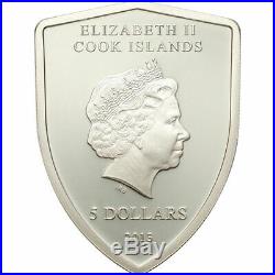 Ferrari Proof Silver Coin 5$ Cook Islands 2013