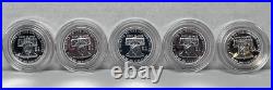 Five 2023 Cook Islands American Double Eagle $2 1/4 oz Silver Coin in Capsule