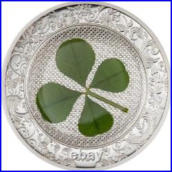 Four Leaf Clovers Ounce of Luck 2026 $5 1oz Silver Proof Coin Cook Island CIT