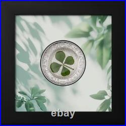 Four Leaf Clovers Ounce of Luck 2026 $5 1oz Silver Proof Coin Cook Island CIT