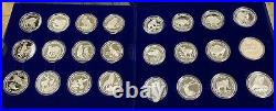 Fund for Endangered Wildlife Silver Proof Set of 24 1990 Cook Islands $50 Coins