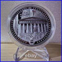 GEORGE WASHINGTON An American Life 5 Oz Silver Coin $25 Cook Islands 2021 GEORGE WASHINGTON An American Life 5 Oz Silver Coin $25 Cook Islands 2021