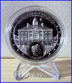 GEORGE WASHINGTON An American Life 5 Oz Silver Coin $25 Cook Islands 2021 GEORGE WASHINGTON An American Life 5 Oz Silver Coin $25 Cook Islands 2021