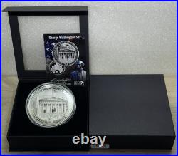 GEORGE WASHINGTON An American Life 5 Oz Silver Coin $25 Cook Islands 2021 GEORGE WASHINGTON An American Life 5 Oz Silver Coin $25 Cook Islands 2021