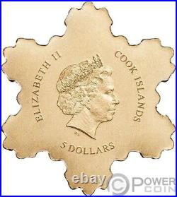 GOLDEN SNOWFLAKE Gold Coin 1$ Cook Islands