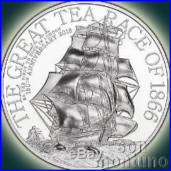 GREAT TEA RACE 1 OZ 2016 Cook Islands High Relief 5 Dollars Silver Proof Coin