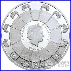 GUINEVERE Camelot Knights Round Table 2 Oz Silver Coin 10$ Cook Islands 2016