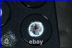 Guardians of the Galaxy Cook Islands. 999 Silver (5) Coins in Custom Box