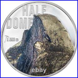 HALF DOME MOUNTAINS 2023 $10 2 oz Silver Proof SMARTMINTING Coin Cook Islands
