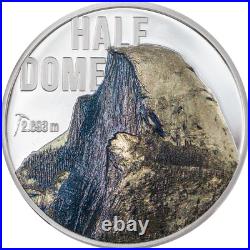 HALF DOME Mountains 2 Oz Silver Coin $10 Cook Islands 2023