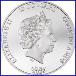 HALF DOME Mountains 2 Oz Silver Coin 10$ Cook Islands 2023