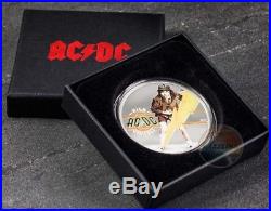 HIGH VOLTAGE AC/DC Silver Coin 2$ Cook Islands 2018