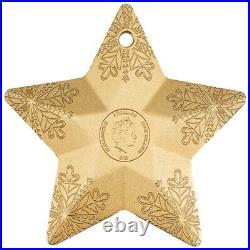 HOLIDAY ORNAMENT SNOWFLAKE STAR 2023 Silver Coin Cook Islands Coin Invest Trust