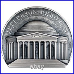 Historical Monuments Jefferson Memorial 2026 5 oz Silver Coin Cook Island CIT