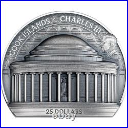 Historical Monuments Jefferson Memorial 2026 5 oz Silver Coin Cook Island CIT