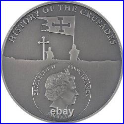 Holy Crusaders Wendish Crusade 1 oz Proof Silver Coin 5$ Cook Islands 2022 Holy Crusaders Wendish Crusade 1 oz Proof Silver Coin 5$ Cook Islands 2022