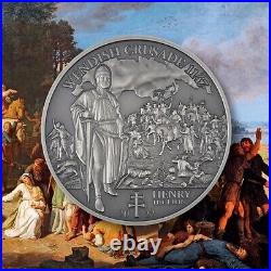 Holy Crusaders Wendish Crusade 1 oz Proof Silver Coin 5$ Cook Islands 2022 Holy Crusaders Wendish Crusade 1 oz Proof Silver Coin 5$ Cook Islands 2022