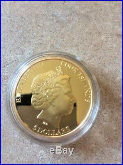 Honey Bee Shades Of Nature Silver 1 Oz Coin 5$ Cook Islands 2014. First Year