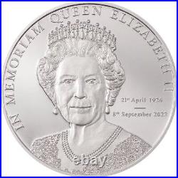 IN MEMORIAM QUEEN ELIZABETH II 2022 1 oz Pure Silver Proof Coin Cook Islands