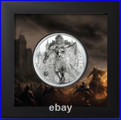 IRON KNIGHT 5 Oz Silver Coin 25$ Cook Islands 2024