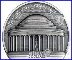 JEFFERSON MEMORIAL Historical Monuments 2 Oz Silver Coin 10$ Cook Islands 2026