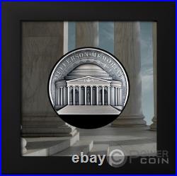 JEFFERSON MEMORIAL Historical Monuments 2 Oz Silver Coin 10$ Cook Islands 2026