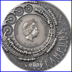 JET PACK Steampunk Gilded 3 Oz Silver Coin 20$ Cook Islands 2021