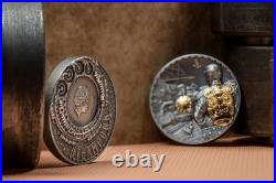 JET PACK Steampunk Gilded 3 Oz Silver Coin 20$ Cook Islands 2021