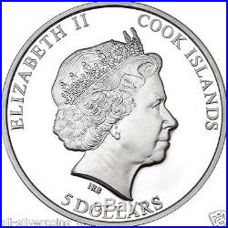 Judaean Desert HolyLand Sand 1oz Silver Proof Coin $10 2015 Cook Islands