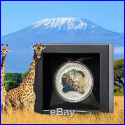 KILIMANJARO 7 SUMMITS 5 oz silver coin Cook Islands 2019 in OGP