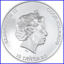 KISS THE FROG Eye of a Fairytale 2 Oz Silver Coin $10 Cook Islands 2023 KISS THE FROG Eye of a Fairytale 2 Oz Silver Coin $10 Cook Islands 2023
