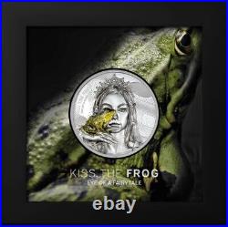 KISS THE FROG Eye of a Fairytale 2 Oz Silver Coin $10 Cook Islands 2023 KISS THE FROG Eye of a Fairytale 2 Oz Silver Coin $10 Cook Islands 2023