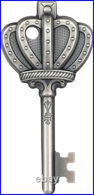 Key to my Kingdom. Cook Islands 5 $ 2023 Antique finish 99,9% silver coin, 1 oz