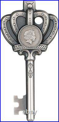 Key to my Kingdom. Cook Islands 5 $ 2023 Antique finish 99,9% silver coin, 1 oz