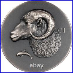 Krios Numismatic Icons 2026 $5 1 oz Silver Antique Finish Coin Cook Island CIT