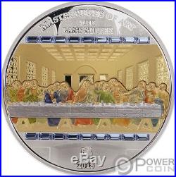 LAST SUPPER Masterpieces of Art 3 Oz Silver Coin 20$ 25$ Cook Islands 2018