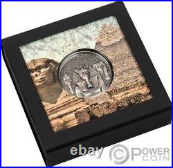 LEGACY OF THE PHARAOHS Antique 3 Oz Silver Coin 20$ Cook Islands 2022