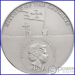 LIVONIAN CRUSADE Northern History 1 Oz Silver Coin $5 Cook Islands 2018