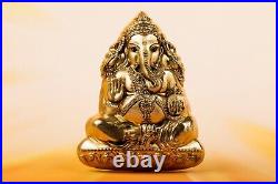 LORD GANESHA 3D Shaped 3 Oz Silver Coin 20$ Cook Islands 2019 Gold Gilded