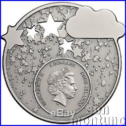 LULLABY Dreaming Boy 1 oz Antique Finish Silver Coin 2018 Cook Islands $5