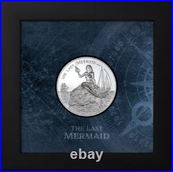 Last mermaid. X-Ray. Cook Islands 5$ 2024 99,9% silver coin. 1 oz