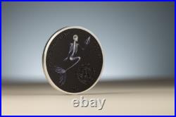Last mermaid. X-Ray. Cook Islands 5$ 2024 99,9% silver coin. 1 oz