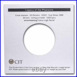 Legacy of the Pharaohs 2022 Cook Islands $20 3oz Silver Coin NGC 70 Legacy of the Pharaohs 2022 Cook Islands $20 3oz Silver Coin NGC 70