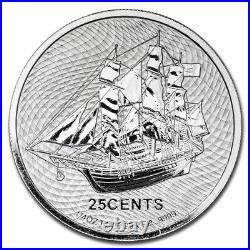Lot of 20 2021 Cook Islands 1/4 oz Silver Bounty Coin Mint tube